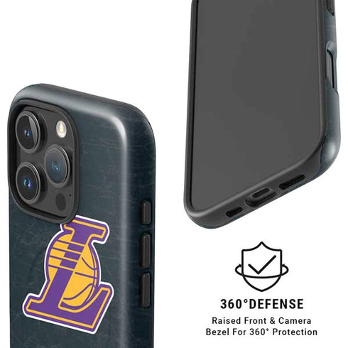 NBA Los Angeles Lakers Secondary Logo iPhone 16 Pro Max Magsafe Impact Case
