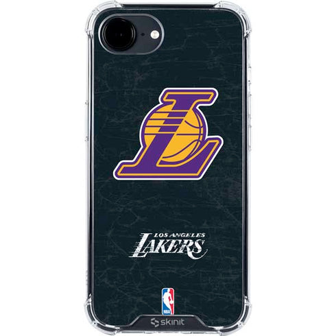 NBA Los Angeles Lakers Secondary Logo iPhone 16e Clear Case