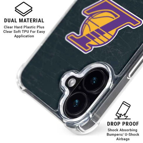 NBA Los Angeles Lakers Secondary Logo iPhone 17 Clear Case