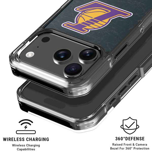 NBA Los Angeles Lakers Secondary Logo iPhone 18 Pro Clear Case