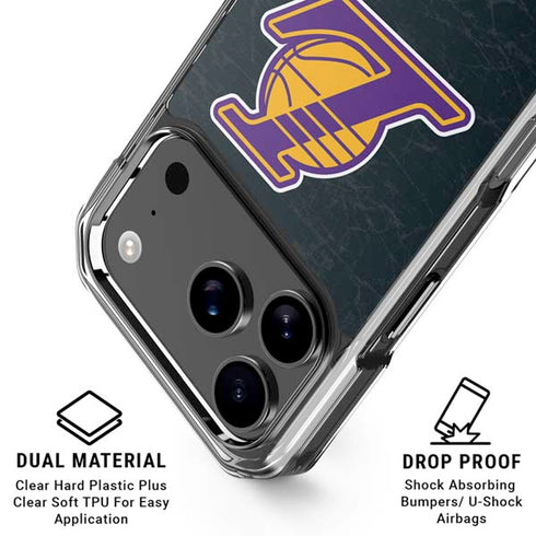 NBA Los Angeles Lakers Secondary Logo iPhone 18 Pro Clear Case