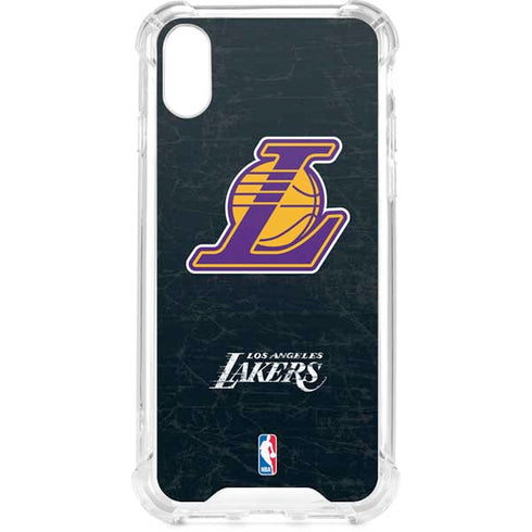NBA Los Angeles Lakers Secondary Logo iPhone XS Clear Case