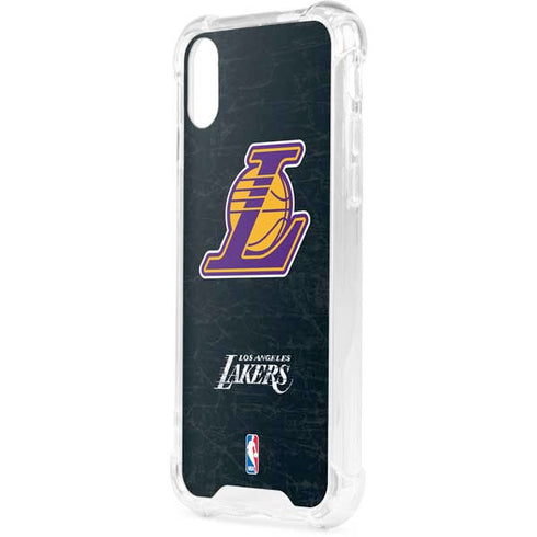 NBA Los Angeles Lakers Secondary Logo iPhone XS Clear Case