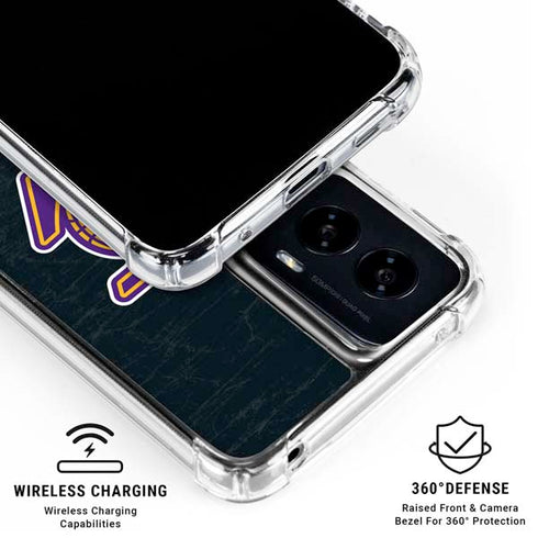 NBA Los Angeles Lakers Secondary Logo Moto G Power 5G (2024) Clear Case