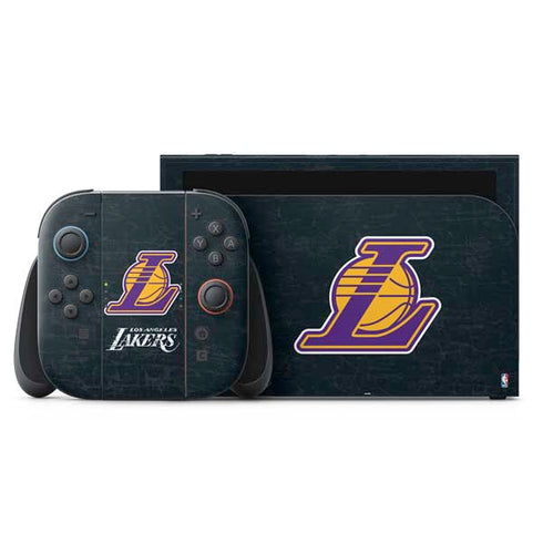 NBA Los Angeles Lakers Secondary Logo Nintendo Skins