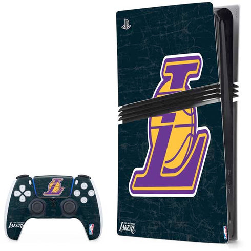 NBA Los Angeles Lakers Secondary Logo PS5 Pro Bundle Skin