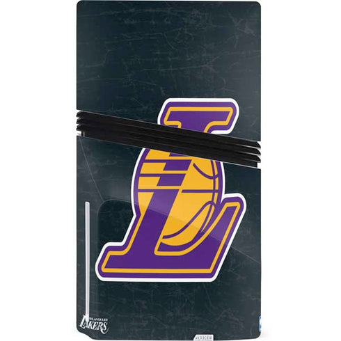 NBA Los Angeles Lakers Secondary Logo PS5 Pro Disk Console Skin