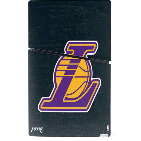 NBA Los Angeles Lakers Secondary Logo PS5 Slim Digital Edition Console Skin