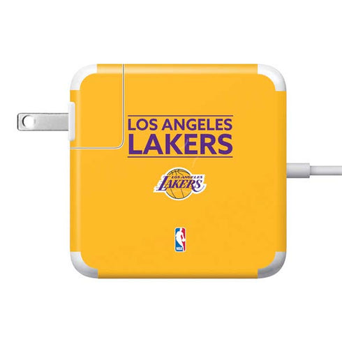 NBA Los Angeles Lakers Standard - Gold 85W Power Adapter (15 and 17 inch MacBook Pro Charger) Skin
