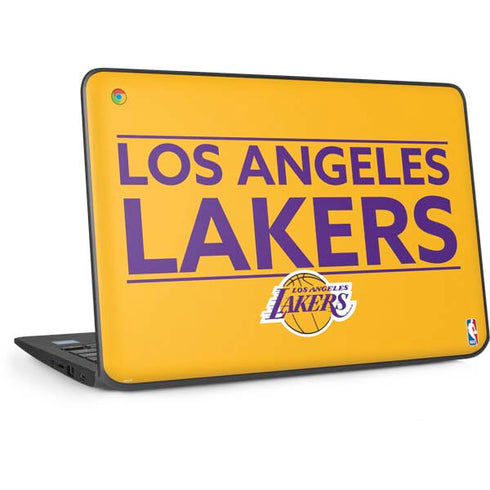 NBA Los Angeles Lakers Standard - Gold HP Chromebook Skin