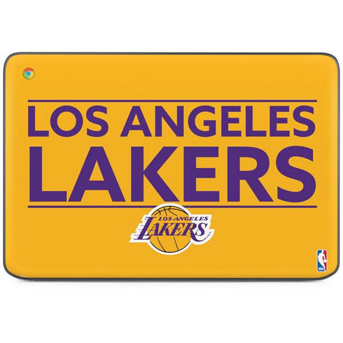 NBA Los Angeles Lakers Standard - Gold HP Chromebook Skin