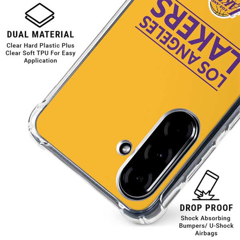 NBA Los Angeles Lakers Standard - Gold Galaxy A36 5G Clear Case
