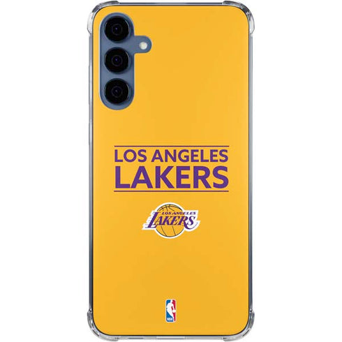 NBA Los Angeles Lakers Standard - Gold Galaxy A55 5G Clear Case