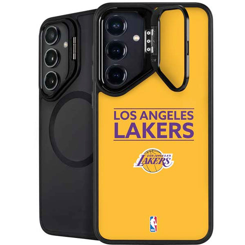NBA Los Angeles Lakers Standard - Gold Galaxy S25 Kickstand Case