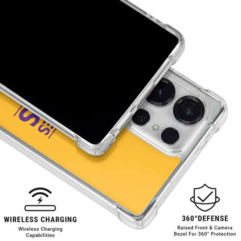 NBA Los Angeles Lakers Standard - Gold Galaxy S25 Ultra Clear Case