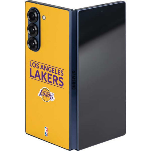 NBA Los Angeles Lakers Standard - Gold Galaxy Z Fold6 Skin