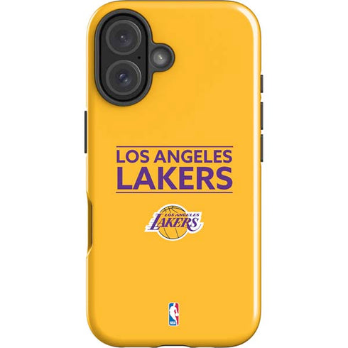 NBA Los Angeles Lakers Standard - Gold iPhone 16 Impact Case