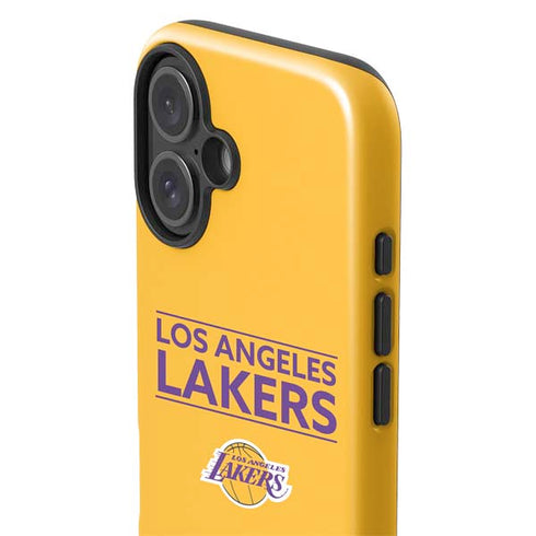 NBA Los Angeles Lakers Standard - Gold iPhone 16 Impact Case