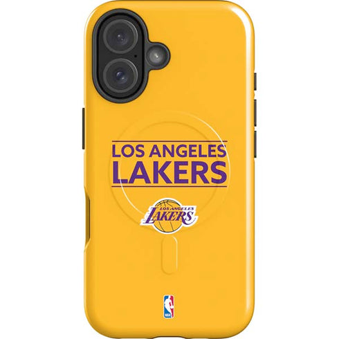NBA Los Angeles Lakers Standard - Gold iPhone 16 Magsafe Impact Case