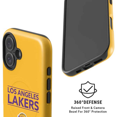 NBA Los Angeles Lakers Standard - Gold iPhone 16 Magsafe Impact Case