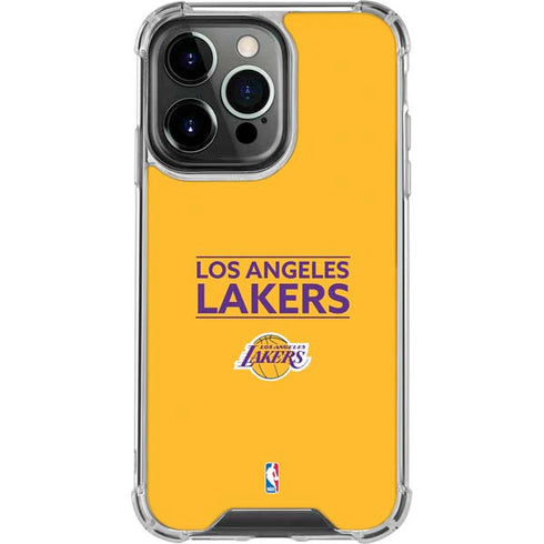 NBA Los Angeles Lakers Standard - Gold iPhone 16 Pro Clear Case