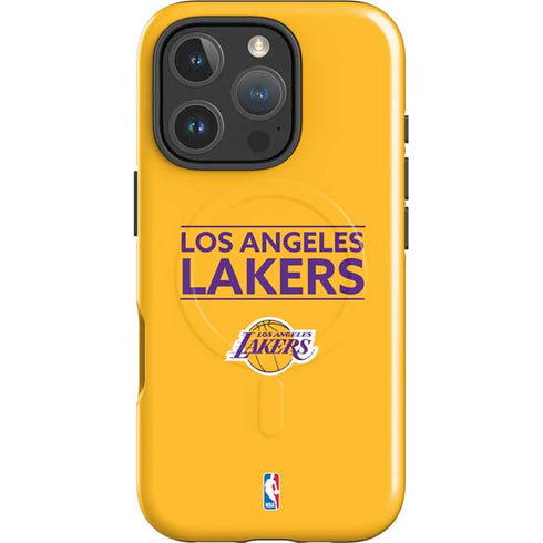 NBA Los Angeles Lakers Standard - Gold iPhone 16 Pro Max Magsafe Impact Case