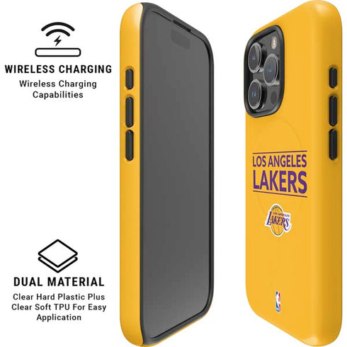 NBA Los Angeles Lakers Standard - Gold iPhone 16 Pro Max Magsafe Impact Case