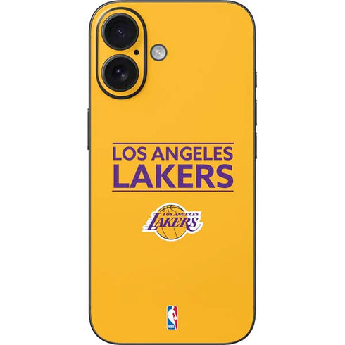 NBA Los Angeles Lakers Standard - Gold iPhone 16 Skin