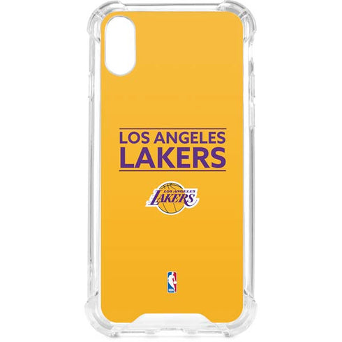 NBA Los Angeles Lakers Standard - Gold iPhone XS Clear Case