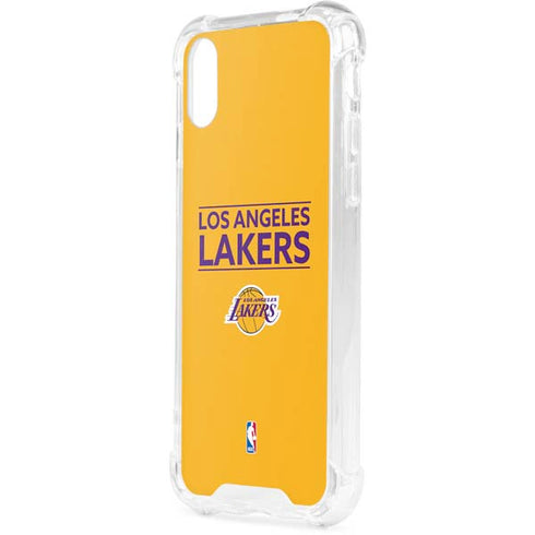 NBA Los Angeles Lakers Standard - Gold iPhone XS Clear Case