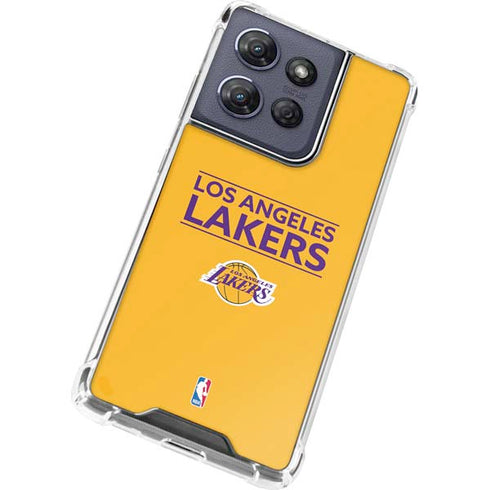 NBA Los Angeles Lakers Standard - Gold Moto G 5G (2025) Clear Case