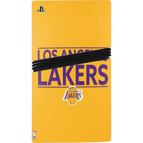 NBA Los Angeles Lakers Standard - Gold PS5 Pro Console Skin