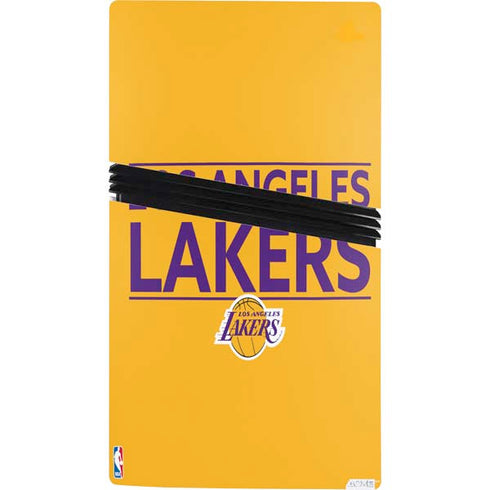 NBA Los Angeles Lakers Standard - Gold PS5 Pro Console Skin