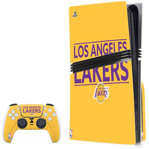 NBA Los Angeles Lakers Standard - Gold PS5 Pro Disk Bundle Skin