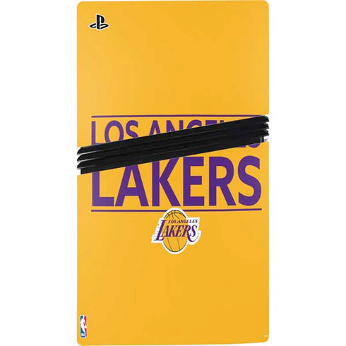 NBA Los Angeles Lakers Standard - Gold PS5 Pro Disk Console Skin