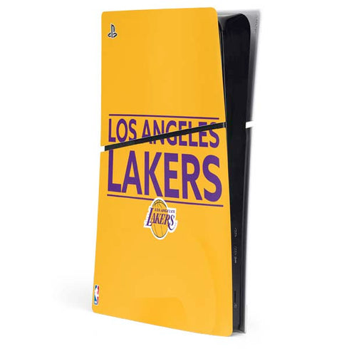 NBA Los Angeles Lakers Standard - Gold PS5 Slim Digital Edition Console Skin