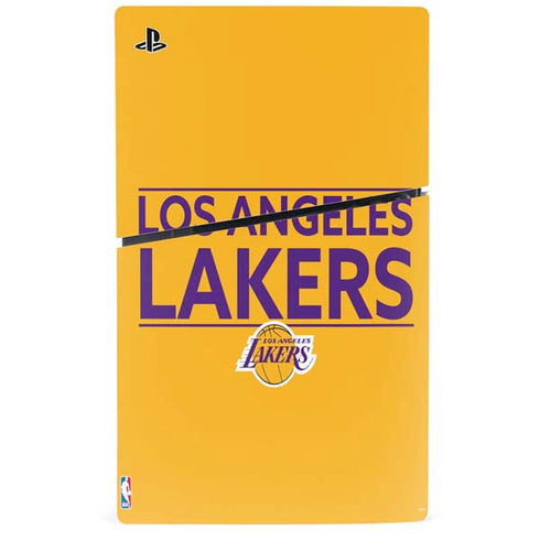 NBA Los Angeles Lakers Standard - Gold PS5 Slim Digital Edition Console Skin