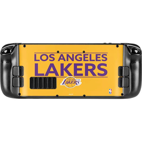 NBA Los Angeles Lakers Standard - Gold Steam Deck Handheld Gaming Computer Skin