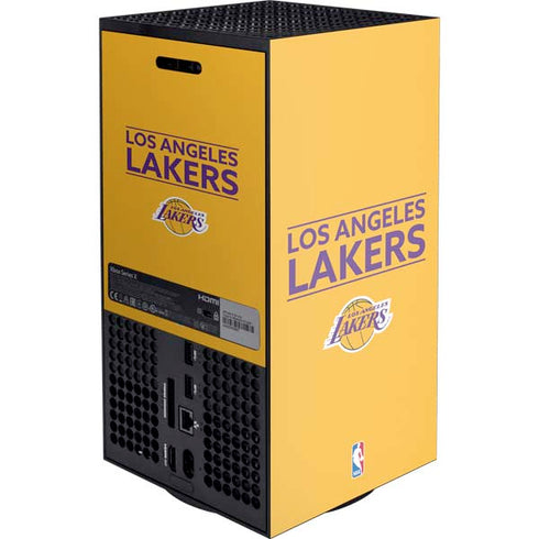 NBA Los Angeles Lakers Standard - Gold XBox Series X Digital Edition Console Skin