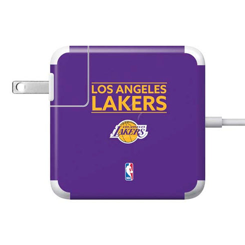 NBA Los Angeles Lakers Standard - Purple 85W Power Adapter (15 and 17 inch MacBook Pro Charger) Skin