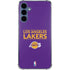 NBA Los Angeles Lakers Standard - Purple Galaxy A35 5G Clear Case