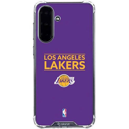 NBA Los Angeles Lakers Standard - Purple Galaxy A36 5G Clear Case