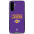 NBA Los Angeles Lakers Standard - Purple Galaxy A36 5G Clear Case
