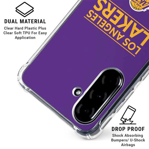 NBA Los Angeles Lakers Standard - Purple Galaxy A36 5G Clear Case