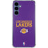 NBA Los Angeles Lakers Standard - Purple Galaxy A55 5G Clear Case