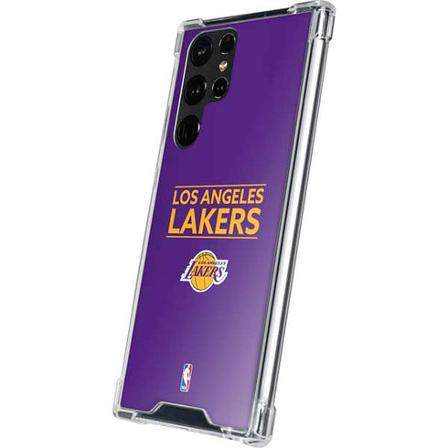 NBA Los Angeles Lakers Standard - Purple Galaxy S22 Ultra Clear Case