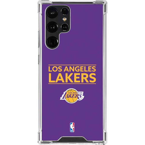 NBA Los Angeles Lakers Standard - Purple Galaxy S23 Ultra Clear Case
