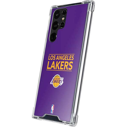 NBA Los Angeles Lakers Standard - Purple Galaxy S23 Ultra Clear Case