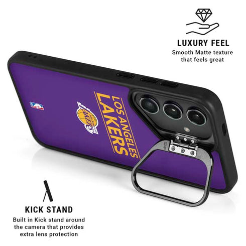 NBA Los Angeles Lakers Standard - Purple Galaxy S25 Plus Kickstand Case