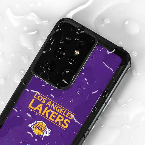 NBA Los Angeles Lakers Standard - Purple Galaxy S24 Ultra Waterproof Case